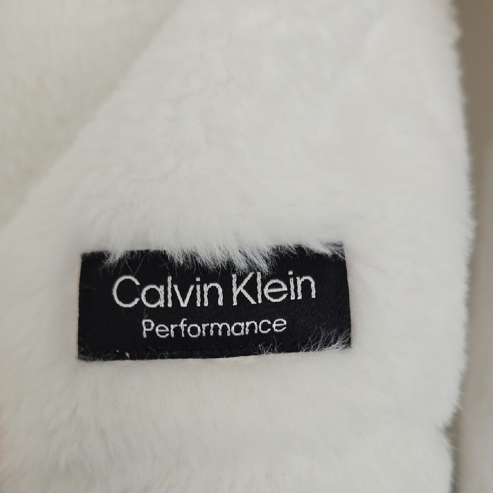 Calvin Klein Women's White Teddy Jacket - Picture 4 of 8